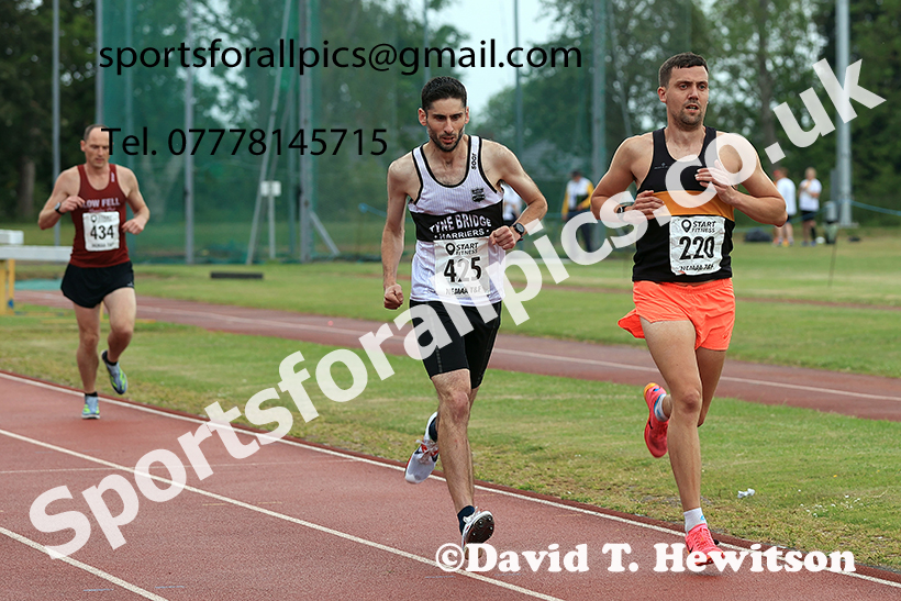 5000 metres, 2025 NEMAA Track and Field, Monkton. Photo: David T. Hewitson/Sports for All Pics